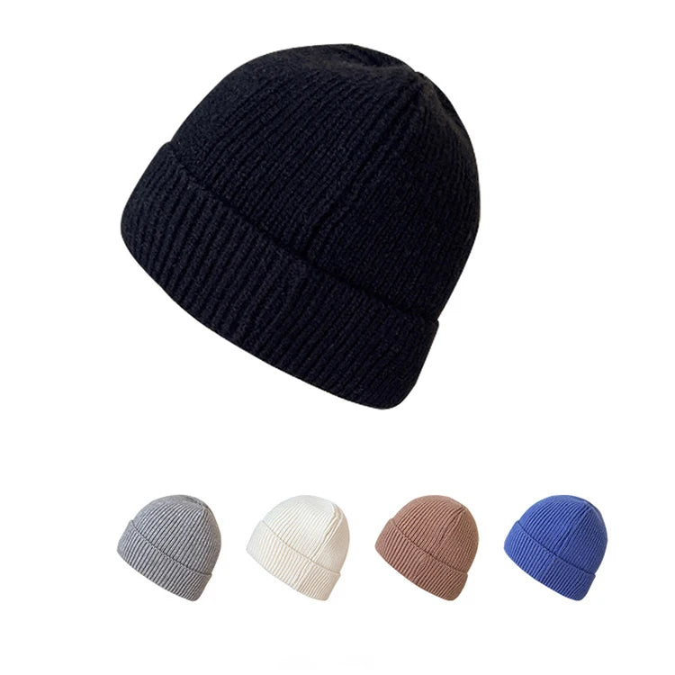 Unisex Beanie Hats Custom Embroidery Logo Acrylic Knitted Winter Hat for Women Men