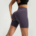 Lulu XL High-Waist Elastic Spandex Shorts Quick Dry Cropped Pants Sports Fitness Yoga Peach Bottom Lifted Waist Training