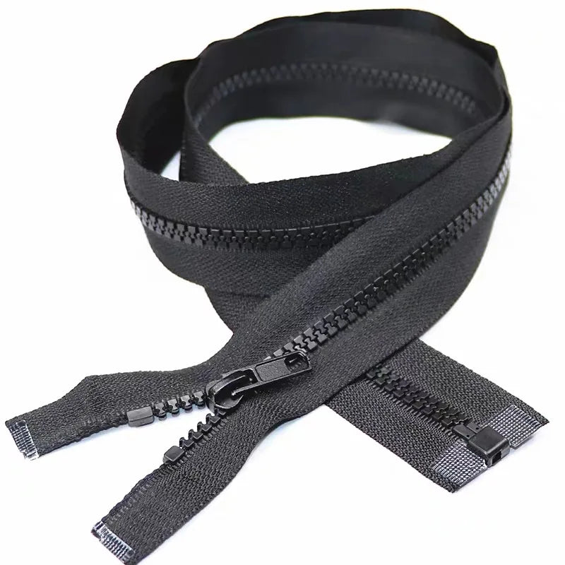 New Fashion Ring Slider Plastic Resin Zipper Open Ended Zipper Garment Accessories for Tailor Trimming