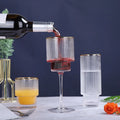 Wholesale Transparent Embossed Red Wine Glass Goblet