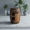 Vintage  Wood Wine Barrel Display Cabinet Thermostatic Solid Wood Living Room Furniture for Home Use