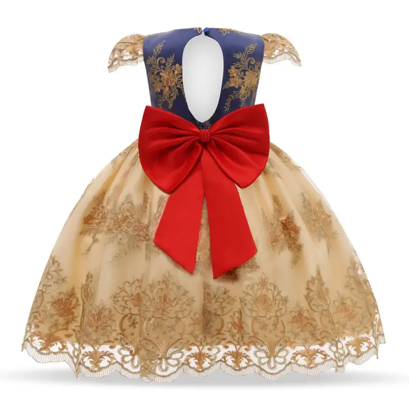 Baige 2026 Baby Girl Christening Gown Flower Girls Party Dresses Elegant Tutu Dress Special Occasion