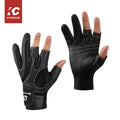 Unisex Neoprene Fishing Gloves Anti-slip Winter Outdoor Ice Fishing Three Cut Finger for Cameras Boating Kayaking Running
