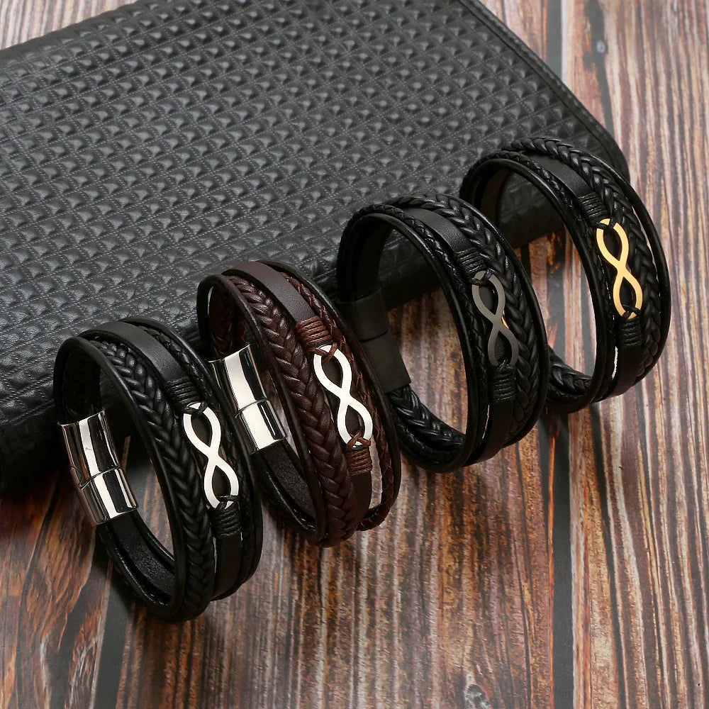 High Quality Multi Layer Leather Bracelet