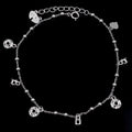 Semi Mount 3*3mm Sterling Silver Anklets Empty Blank Support Claws Setting S925 Mountain Base Holder Without Stone Inlay for DIY