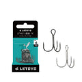 LETOYO Treble Hooks Fishing SharpBarb Black Nickel Matte Treble Fishing Hooks Wholesale Fishing Hooks Saltwater
