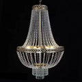 New Wedding Decoration Metal Iron Plating Crystal Bead Curtain Chandelier Wedding Event Stage Decoration Ceiling Light