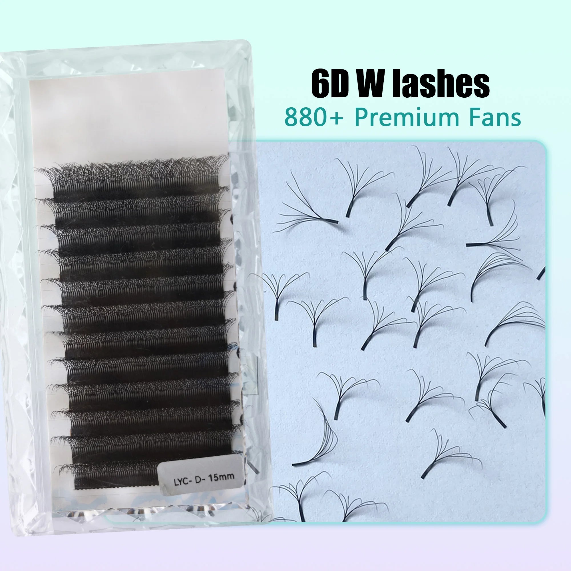 Lash Fans Premade 6D Clover Lashes High Quality W Lash Extension Wholesale Custom Premade Volume Fans