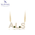 XUPING A00903206 New Wholesale Letter Design 14k Gold Color Female Stainless Steel Jewelry Daily Series Fashion Simple Necklace