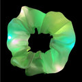Unique LED Illuminate Glow Rainbow Polyester Party Hair Bands for Girls Big Green Rope Gift Accessory