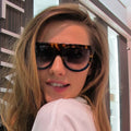 Fashion Classic Sun Glasses Oversized Men Women Sunglasses Retro Big Frame Shades