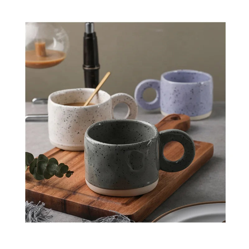 Bulk Retro Customised Ceramic Mugs Breakfast Cup Water Mug Set