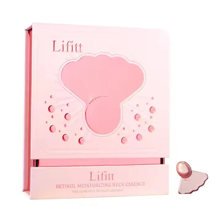 Lifitt Retinol Moisturizing Anti Wrinkle Revitalizing Anti Aging Firming Nourishing Organic Lightening Neck Essence Capsules