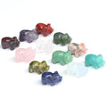 Natural Gemstone Carved Animal Decoration Polished Carving 1 Inch Cute Pig Ornament Zodiac Signs Healing Reiki Mini Pig Crafts