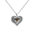 Custom Memory Picture Stainless Steel Heart Pendant Necklaces Women DIY Jewelry