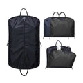 Wholesale 60x100cm Nylon and Leather Suit Cover Bag Dustproof Garment Storage Bag with Zipper Pocket