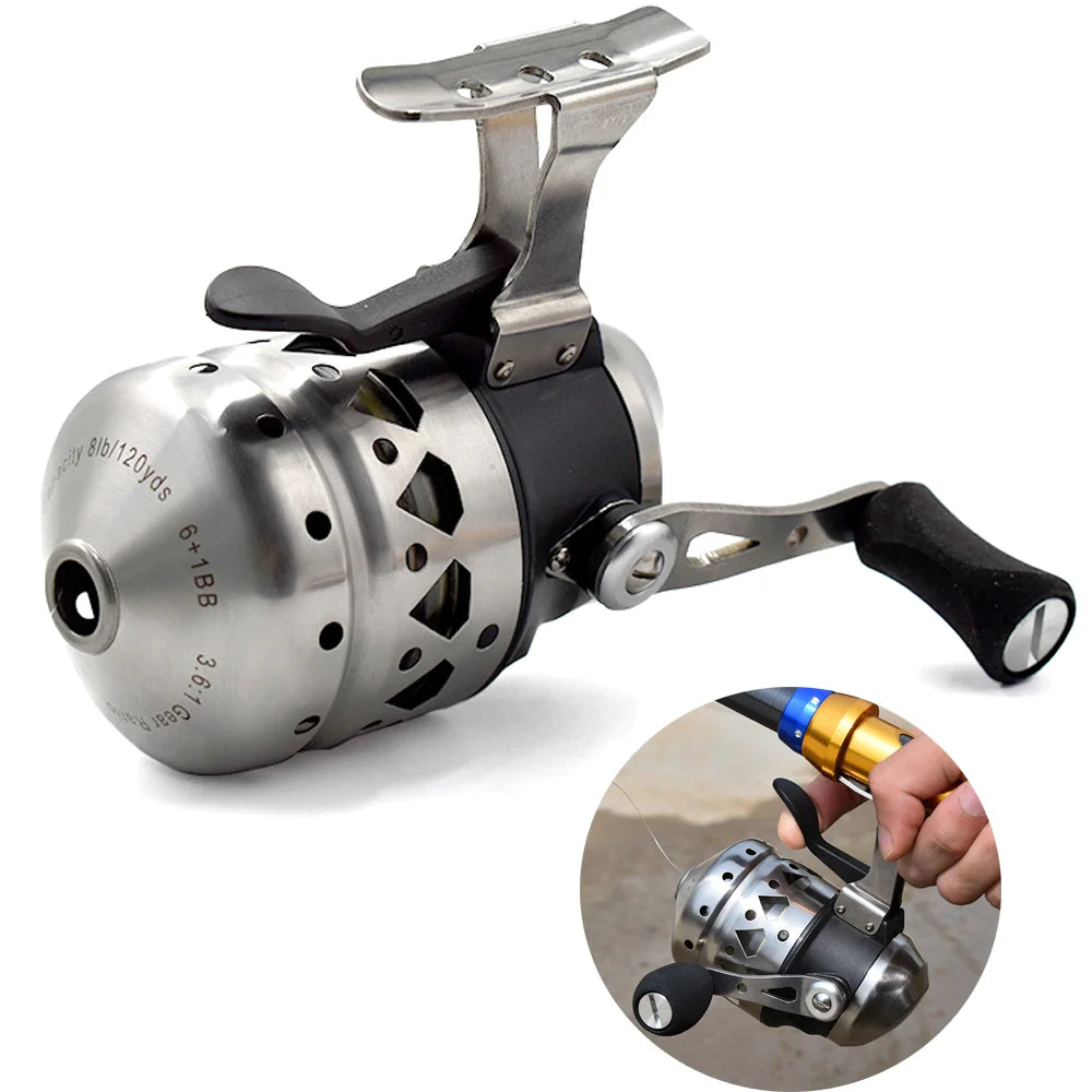 6+1 Bearing Stainless Steel Fishing Reel Outdoor Hunting Slingshot Accessories Fishing Reels