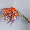 M442 Floral Autumn Decor Artificial Orchid Stem Rustic Dancing Lady Flower Arrangement for Wedding and Valentine's Day