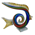 Handmade Art Glass Fish Ornaments Special Colored with Base Blown Technique