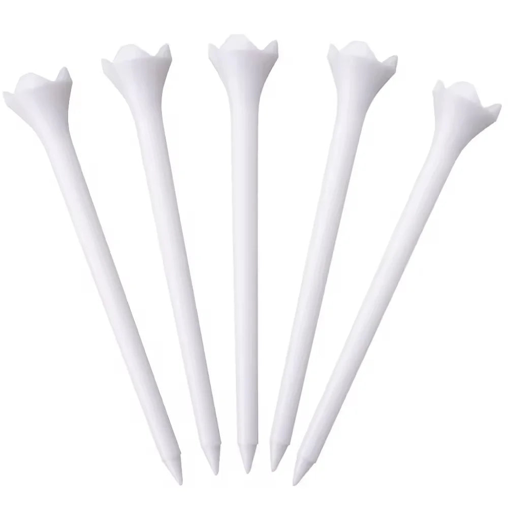 Factory Direct Wholesale Plastic Golf Tees Durable Ball Holder Tees for Driving Range & Course Custom Sizes 42-83mm Available