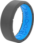 Comfort Fit Silicon Wedding Band Ring Unique Design Mens Silicone Wedding Ring Edge Original