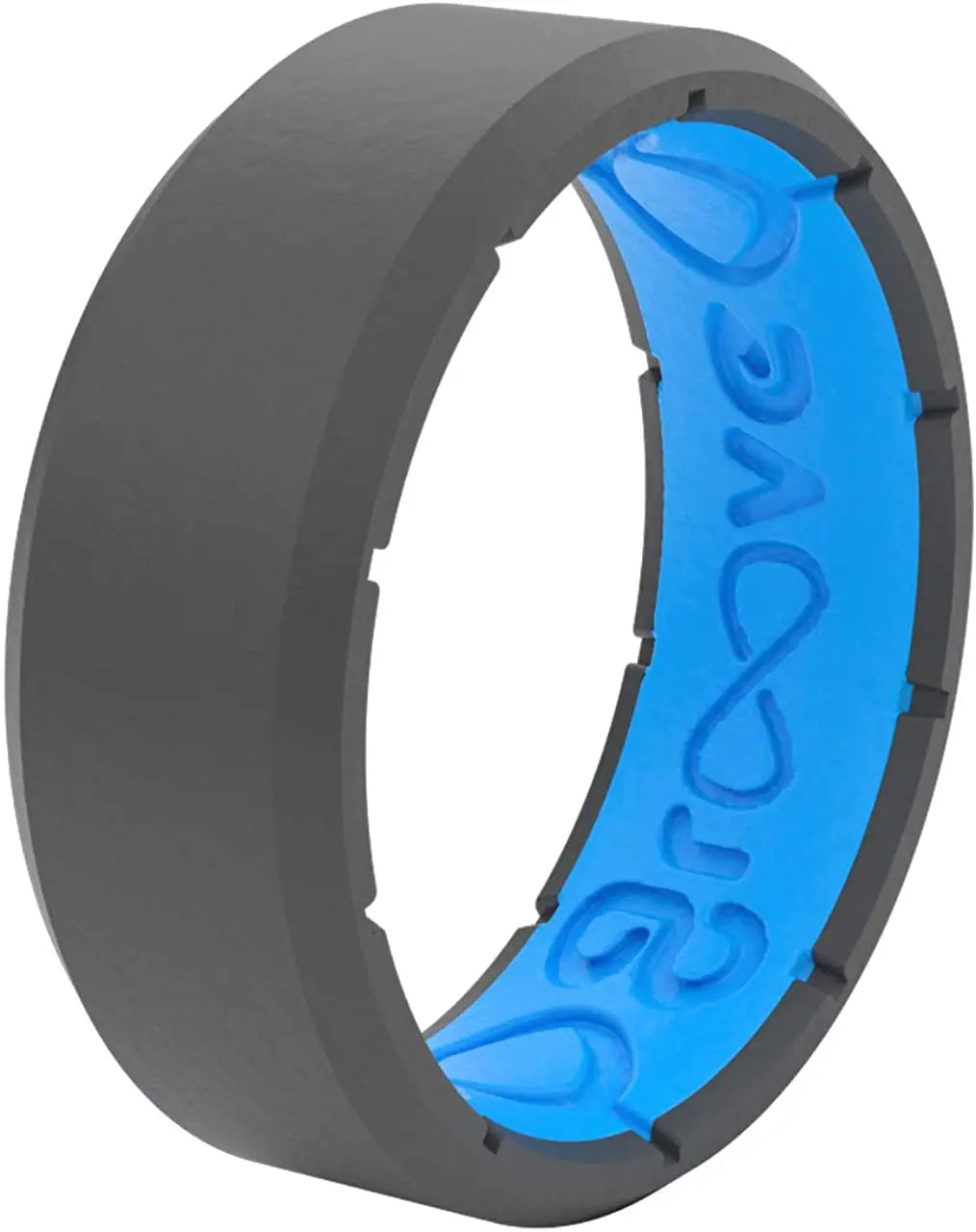 Comfort Fit Silicon Wedding Band Ring Unique Design Mens Silicone Wedding Ring Edge Original