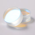 Set of 20 Pyrex Glass AB Color Ear Plugs 6-25mm Flat Double Flare Solid Expanders for Body Piercing Jewelry for Weddings Gifts