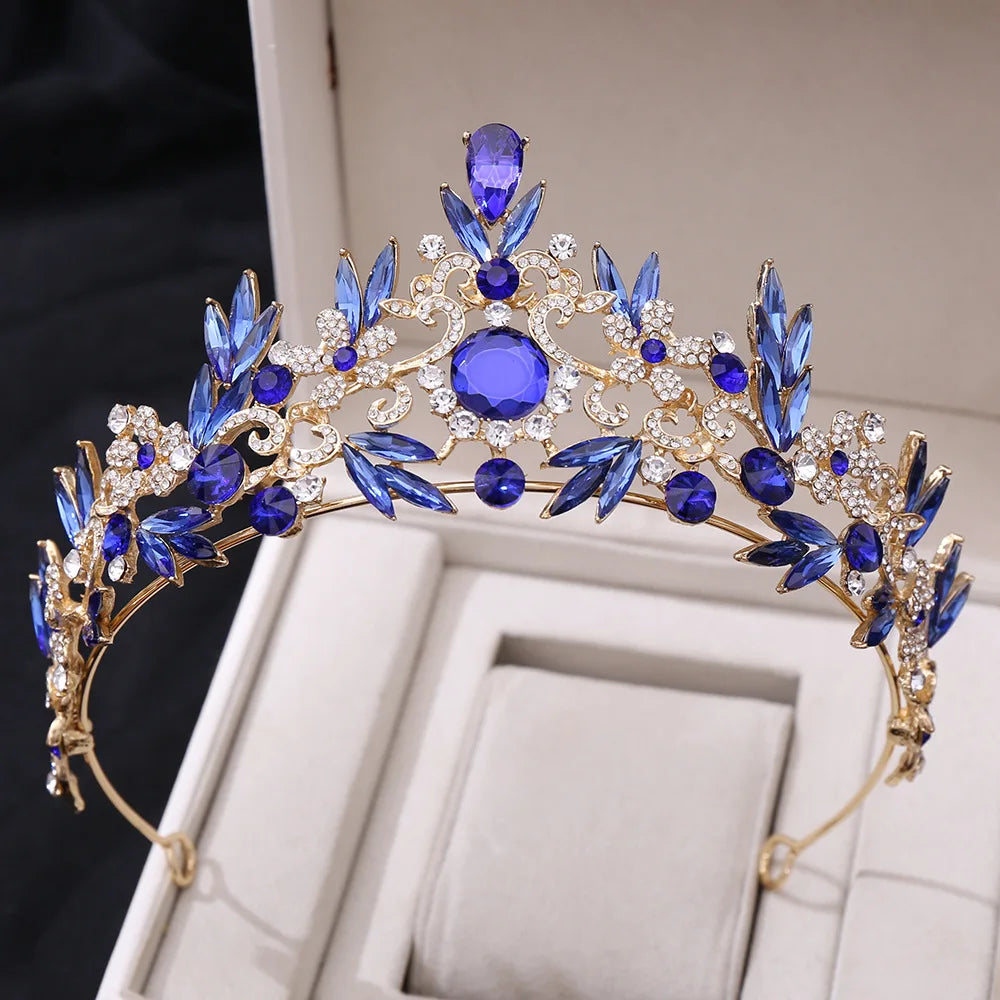 New Style Baroque Bridal Tiara Luxury European Wedding Accessories