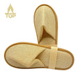 OEM Factory Eco-friendly Biodegradable Hotel SPA Slipper Linen Coir Outsole Disposable Beach slippers