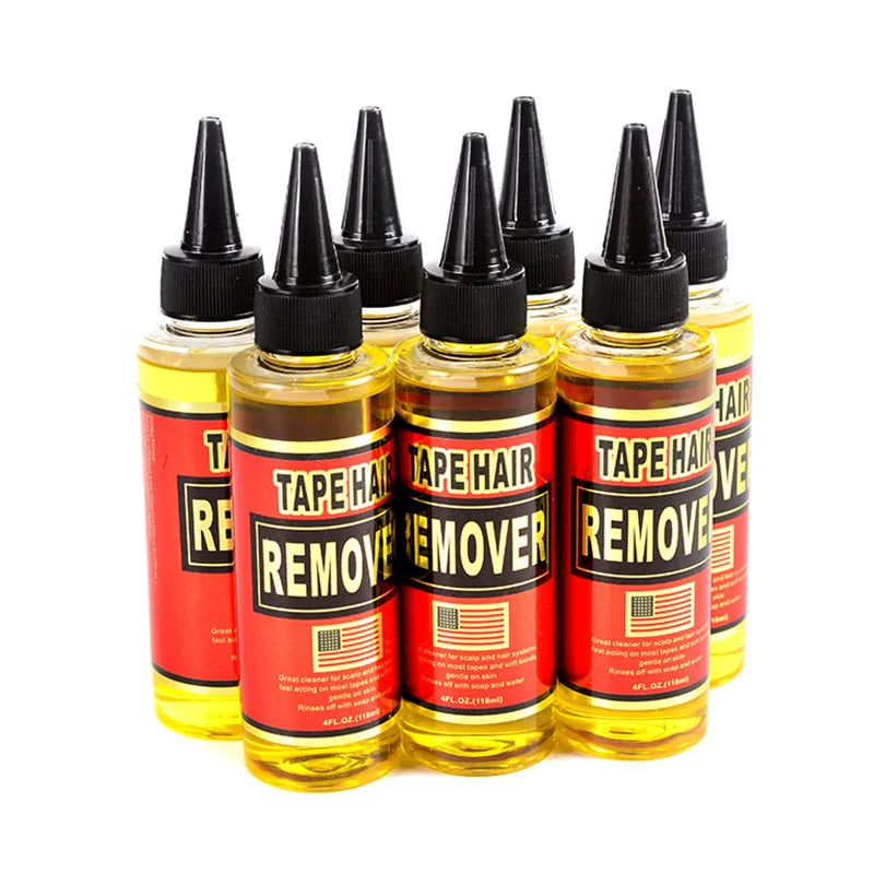 120ml Double-Sided Glue Remover for Tape Hair Extensions and Lace Frontal Wigs with Glue Sticks Made in America
