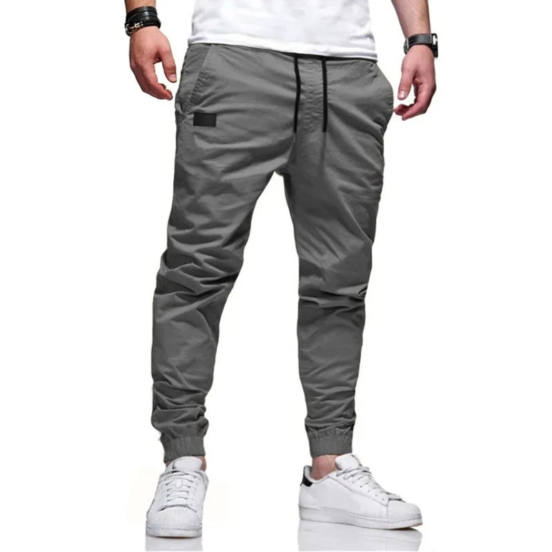 RNSHANGER New Men's Casual Sports Pants Sweatpants Male Jogger Cargo Harem Pencil Pants Trousers Multi-pocket Jogging Pants