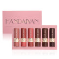 Handaiyan 6-Color Set of High Gloss Lip Glaze Dazzling Lasting Waterproof Diamond Pearly Lip Stick Gift Set