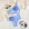 Customized Bikini LOGO Wholesale One Shoulder Floral Bikini Sexy Hollow Out Bikini Swimwear