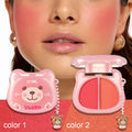 Wholesale Makeup Vegan Blush Palette Lasting Pink High Pigment Pressed Powder Blusher  with Key Chain
