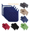 Printed Cotton Oven Potholder Cushion Heat Resistant Kitchen Baking Hot Pads Dishwasher Safe Eco-Friendly Table Placemat