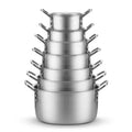 Dia Cast Aluminum Cookware Set of 7 Piece Cooking Pot Set Non Stick Home Kitchen Cookware Aluminum