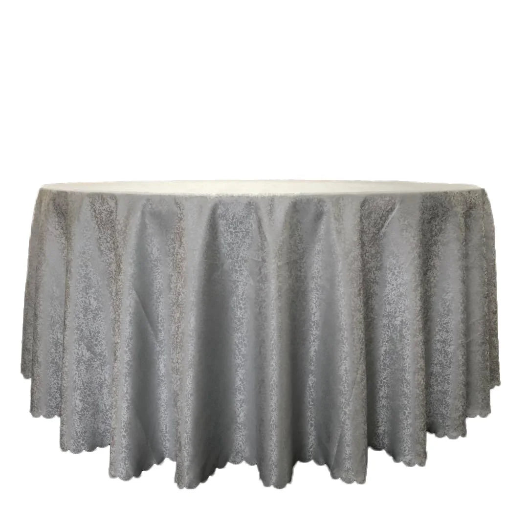 Wedding Table Decorations 132 Round Silver Table Cloth
