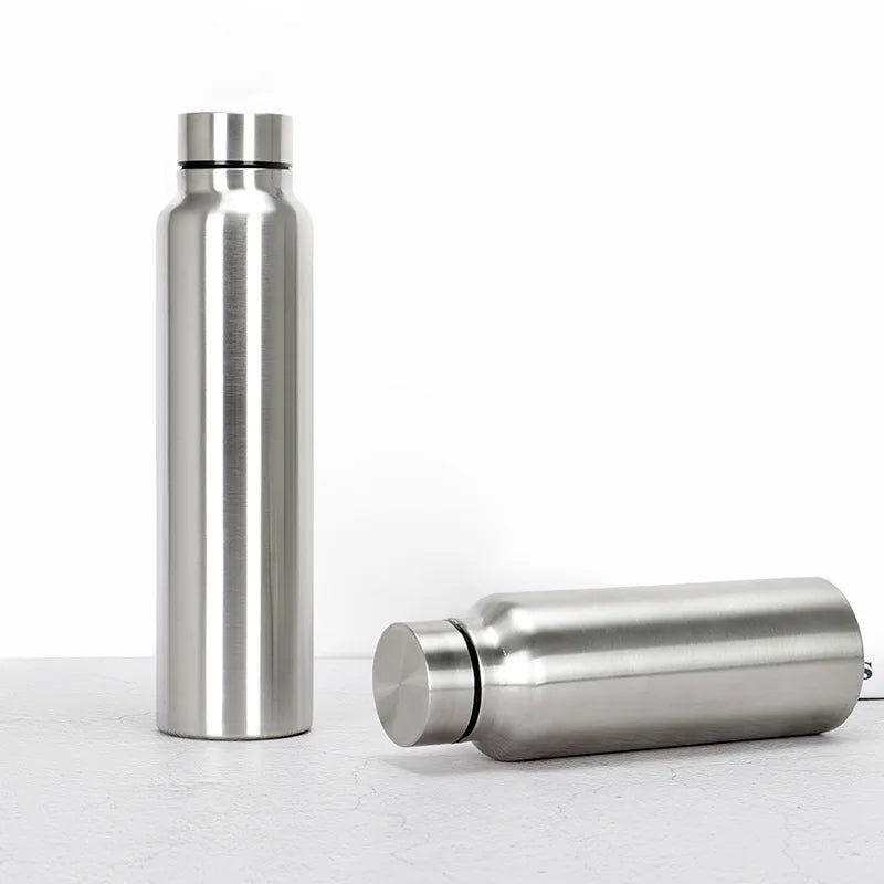 Custom Logo 500/750ml Sports Water Bottle Single Wall Stainless Steel with Vacuum Technology for Outdoor and Back to School