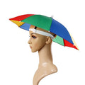 Outdoor rainbow Headband Umbrellas Travel Sunshade Umbrella Hat Fishing Portable Small Umbrella for Head