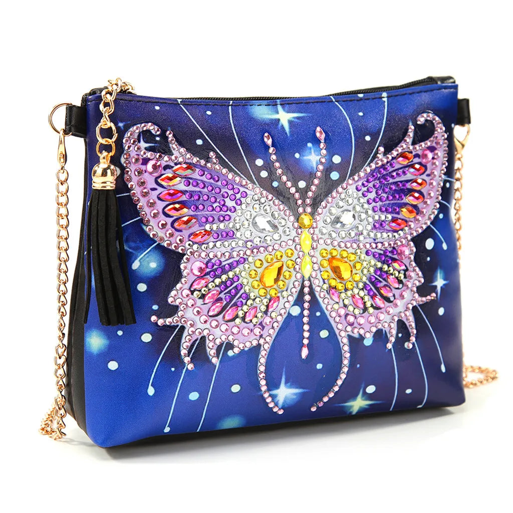R-AA106-125  Handmade Handbag Diamond Mosaic Craft Gifts DIY Shaped Diamond Painting Purse