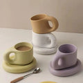 Nordic style ins  mug splash ink lovers porcelain coffee cup butterfly office ceramic mug gift set