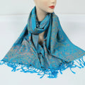 Nidu New Style Long Thick Soft Viscose Classic Women's Pashmina Shawl Scarf with Tassel