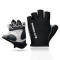 Riderace Cycling Glove Half Finger Breathable Washable Outdoor Sports MTB PU Leather Pad Gloves for Men Non-Slip Bicycle Gloves