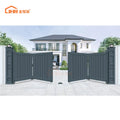 JHR Modern Motorized Metal Folding Main Gates Folding Driveway Sliding Gate Folding Aluminum Doors