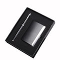 Hot Sell 2025 New Arrivals High Quality Custom Name Card Holder with Pen Gift Set for Men Company Corporate Business Promotion