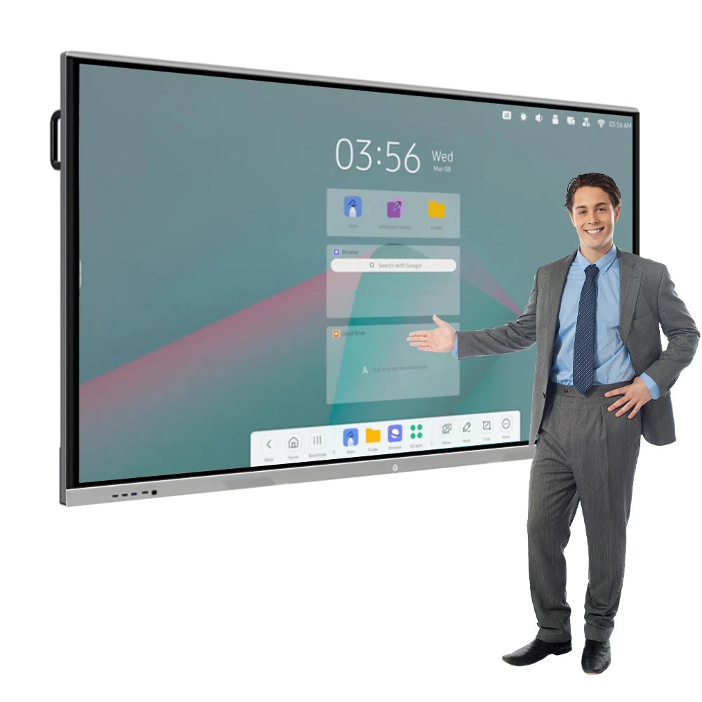 Electronic Smart Teaching Whiteboard Digital Display Interactive Board Flat Panel 4K Smart Board for Meeting Room