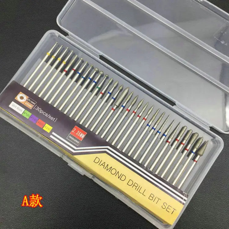 Diamond Carbide 5 in 1 Nail Drill Bit  Nail Drill Bits Set