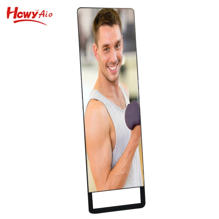 Interactive Kiosk Flat Panel 21.5 Inch Smart Fitness Mirror Display Android Touch Screen Monitor