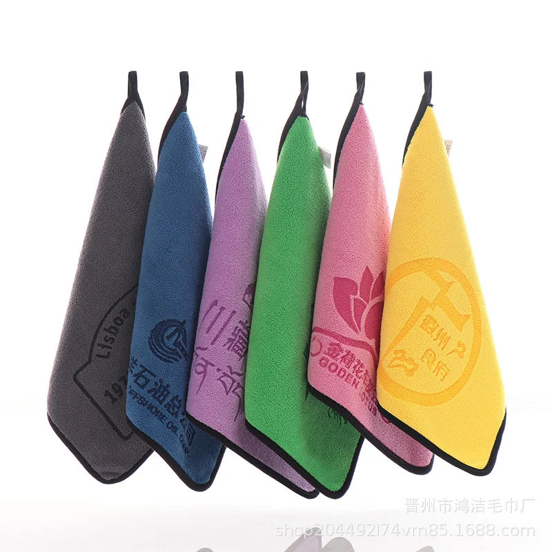 High Density Large Size 30*60CM 800 Gsm Organic Microfiber Hand Towel Microfiber Coral Fleece Towel for Car Washing