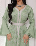 Zifeng OEM Vetements Femme Islamique En Soie Elegant Diamond Muslim Maxi Dress